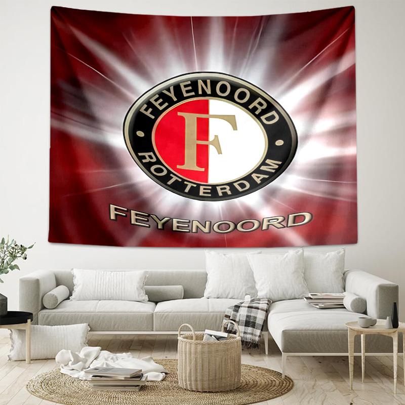 1pc Feyenoord Rotterdam logo Tapestry, Living Room, Bedroom, Office, Party Decor, Ideal Festive Gift