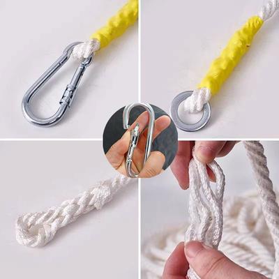 1 шт. Белая плетеная веревка для арбористов, такелажная веревка высокой прочности, подходит для лазания, кемпинга, парусного спорта, раскачивания, связывания и многого другого