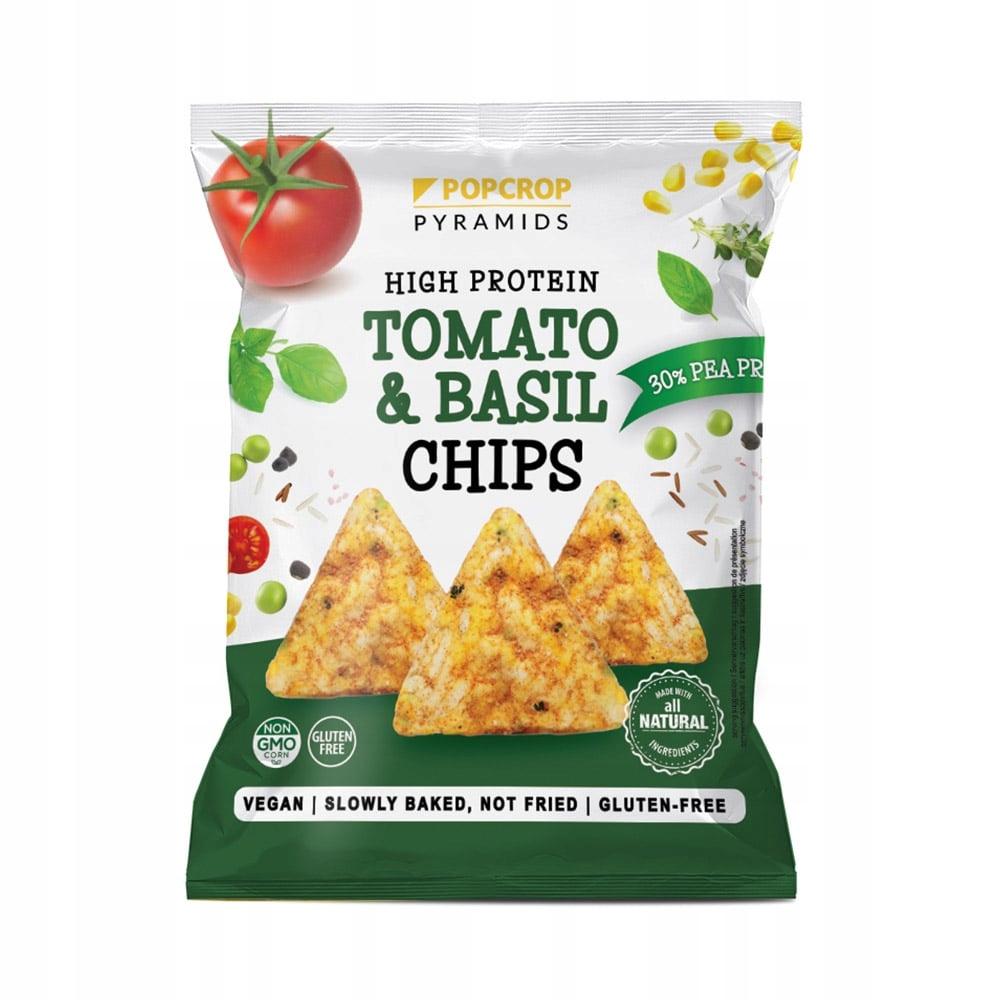 Protein crisps tomatoes basil 60g POP CROP