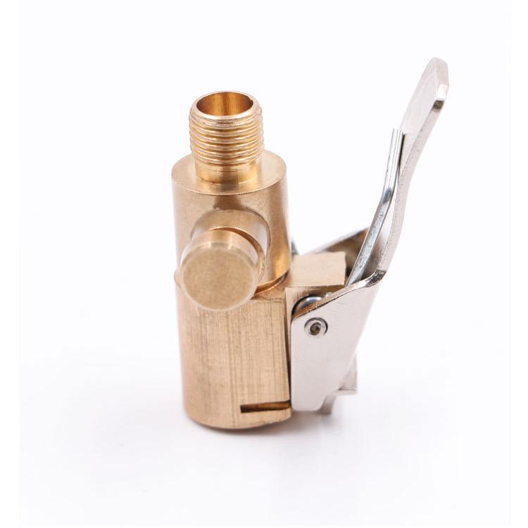 Car Air Pump Nozzle Adapter with Quick Connector & Pressure Relief Valve