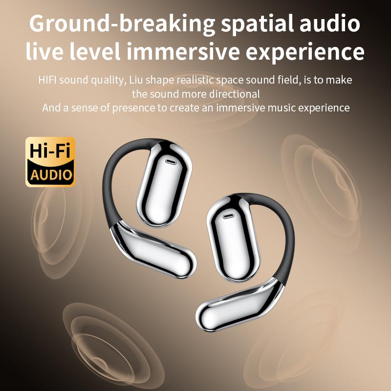 Умные беспроводные наушники с сенсорным экраном, большой емкостью, сабвуфером, Hi-Fi стерео с микрофоном, гарнитурой с шумоподавлением, водонепроницаемые