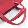 Отличная сумка Longchamp через плечо Le flowne Логотип выгравирован 2-в-1 ручная сумка/ Красная кожа Женская Б/у