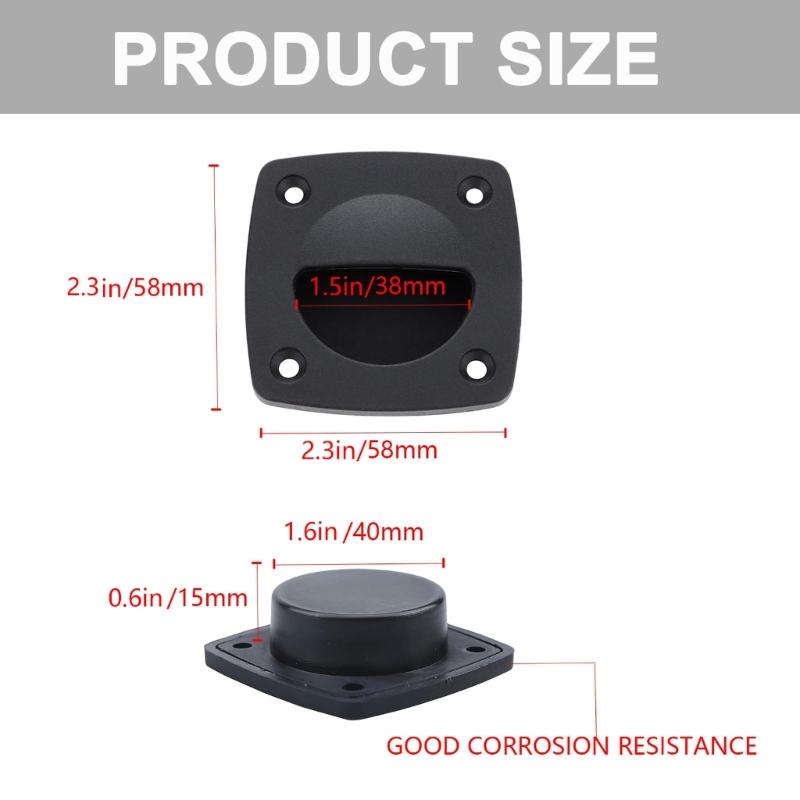 Pack Of 4 Marine Nylon Boat Hatches Pull Handles Corrosion Resistant Marine Hatches Lift Handles for Yachts & Sailboats