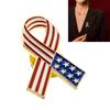 Sturdy Ribbon Lapel Pin Featuring the American Flag Designs Decoration for Patriotic Event and Parades Daily Use