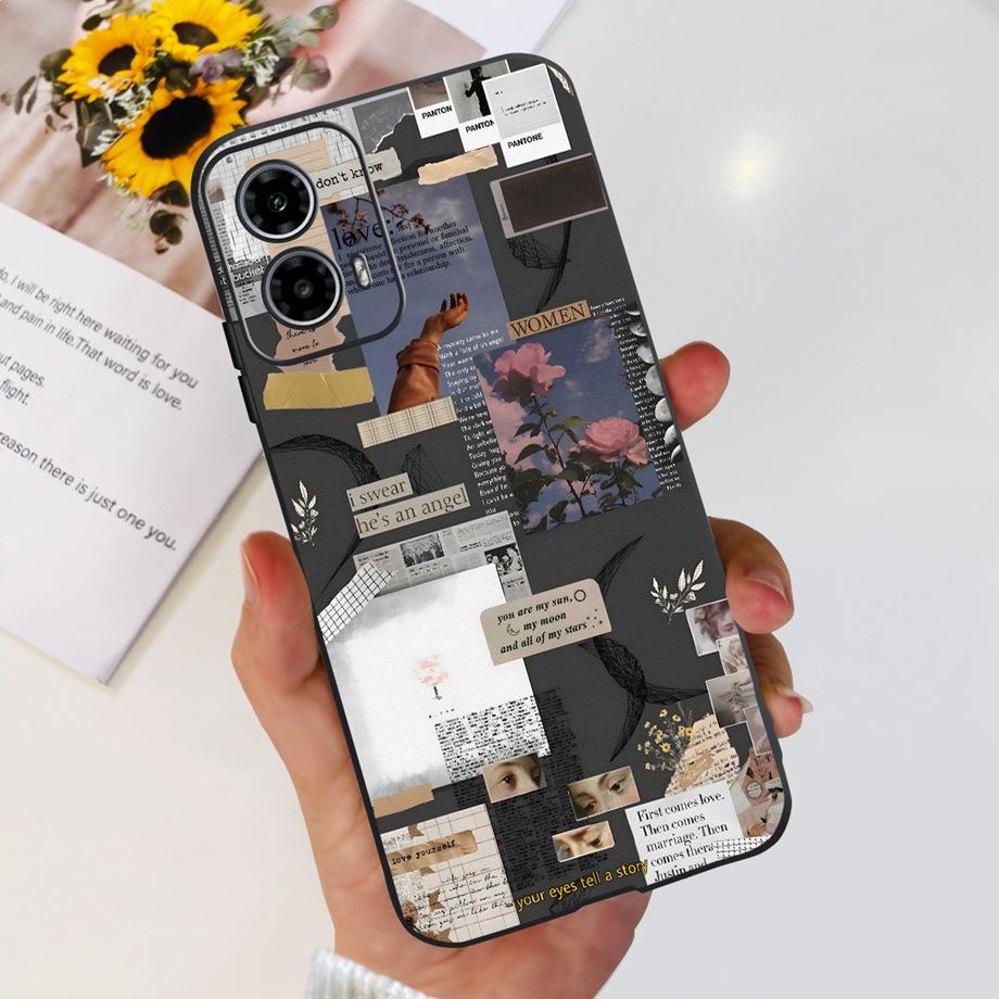 Чехол для Motorola Moto G24 / G24 Power / G04 / G04s / Motorola E14 Милый Мультяшный Роскошный Мягкий Силиконовый Чехол для Телефона Задняя Крышка Capas
