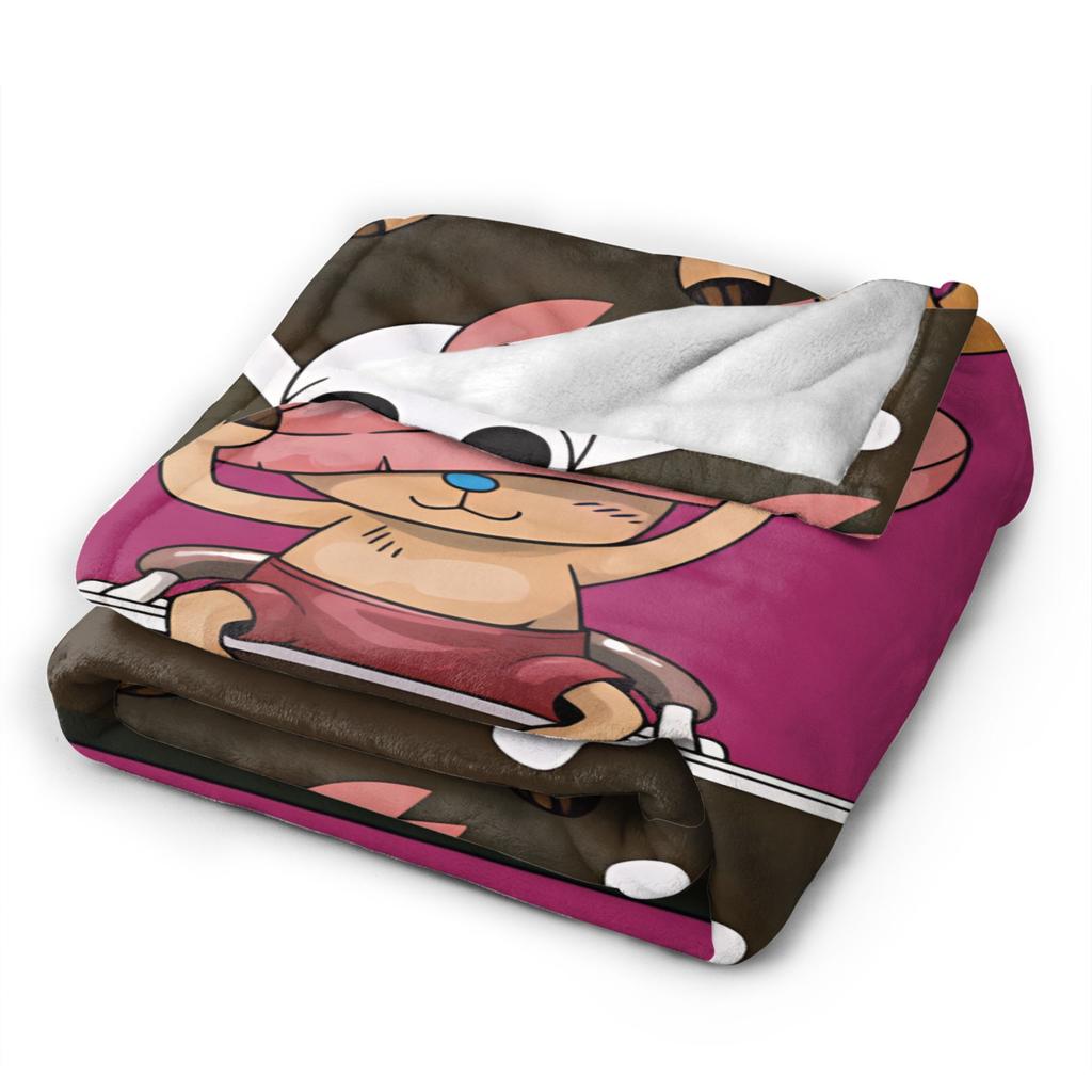 TONY TONY Chopper! Flannel Blanket Winter Warm Bedding Throws for Children Living Room Fashion Bedspread Sofa Bed Cover