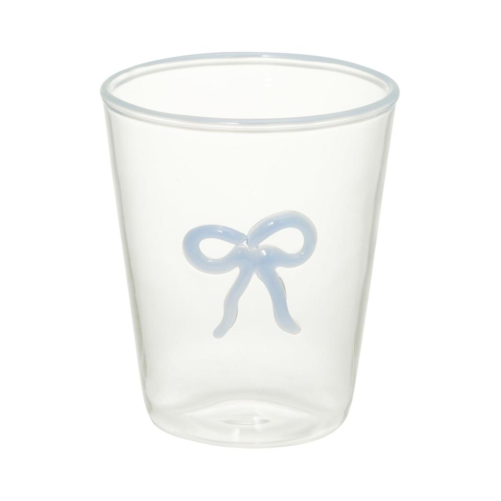Francfranc Ribbon Glass Tumbler, Blue, Cup, New Life