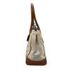 Used COACHHandbag white/Brown Canvas/leather Women