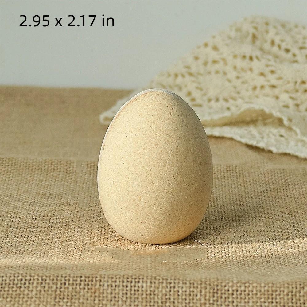 Hand-painted Wooden Bunny Statue Rooster Painting Rabbit Figure  Home Decoration