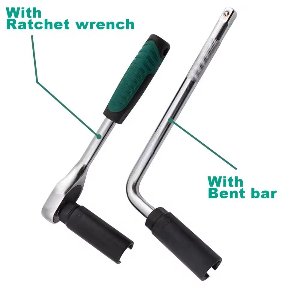 1/2Pcs 22mm Socket Wrench Drive Car Lambda Oxygen Sensor Socket Wrench Removal Installation Tool Professional Car Accessories Mass Air Flow 3