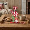 Christmas Party Favors Wooden Ornament, Gingerbread Man Reindeer Letter Decor, Colorful Tabletop Festive Supplies Figurines for Holiday Tree Festival