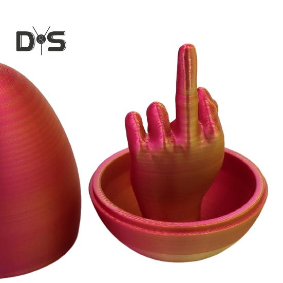 Пасхальное яйцо в форме среднего пальца, 3D-печатные пасхальные сюрпризы, пасхальная корзина, необходимые креативные подарки для розыгрышей для взрослых