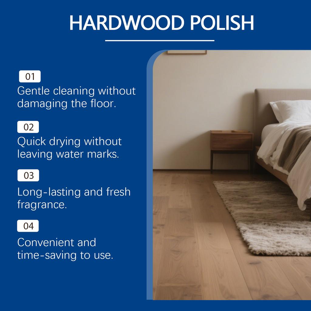 Полироль для деревянного пола Бытовая дезактивация пола, удаление накипи и придание блеска Многоцелевое средство для мытья шваброй 100 мл