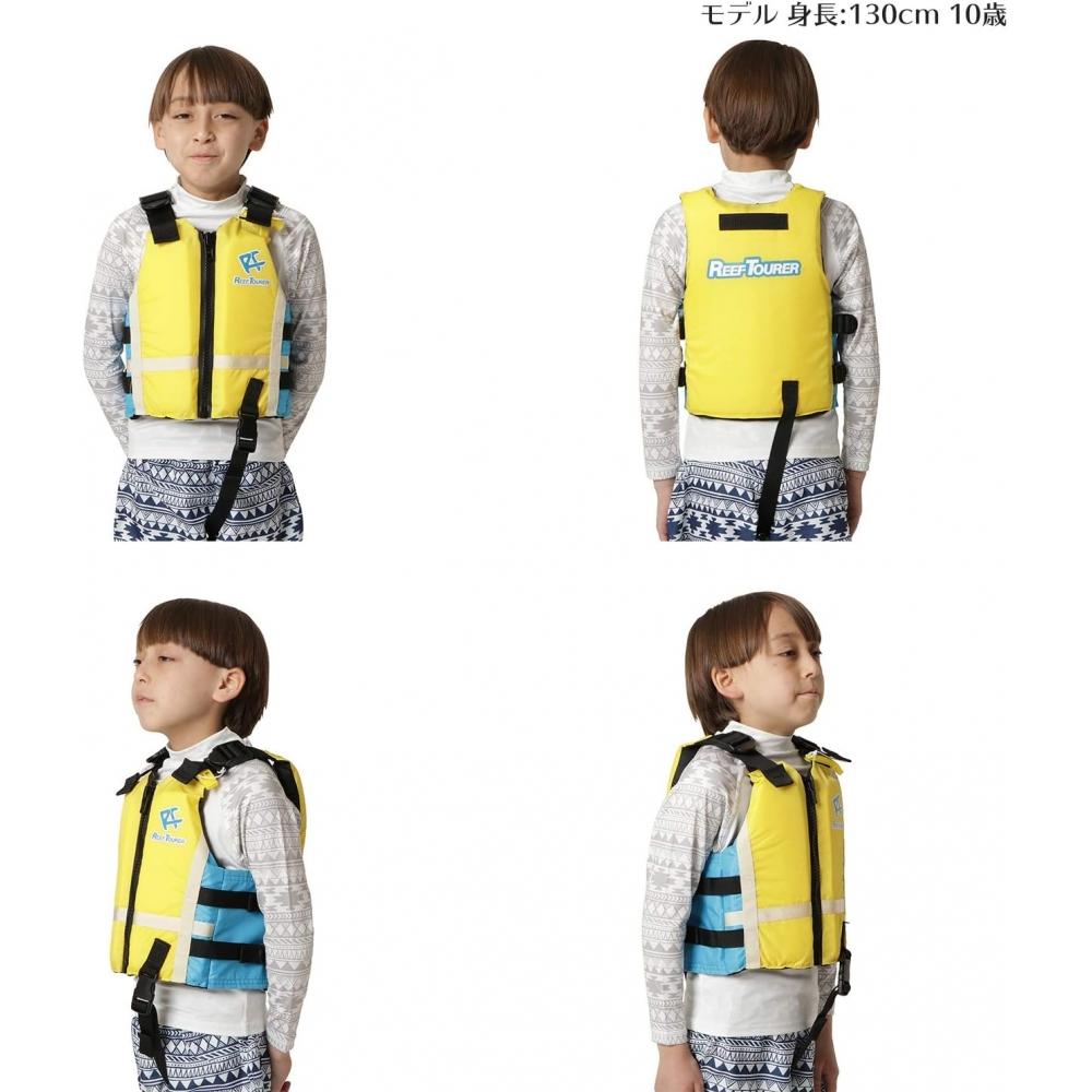 REEFTOURER Reef Tourer Reef Tourer Легко надевать и снимать, застежка-молния с ремнем между ног, жилет для сноркелинга со свистком, плавучесть 5,4 кг