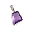 Natural African Amethyst Gemstone 925 Solid Sterling Silver Gift Pendant 1" b7T89