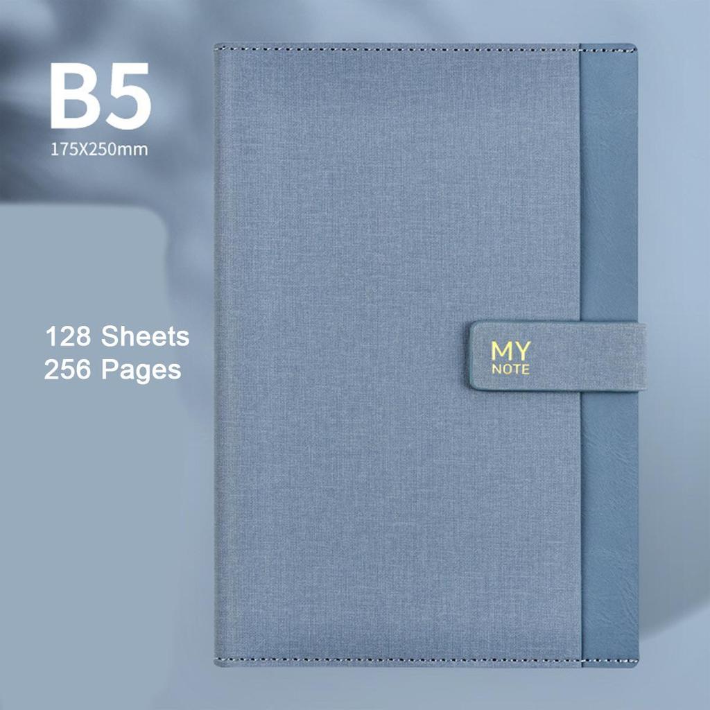 (Возможна гравировка логотипа) Тетрадь для школьников в кожаном переплете формата A5/B5, рабочий блокнот с пряжкой, книга для записи деловых встреч, дневник, бухгалтерская книга