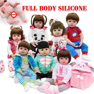 Классическая 18-дюймовая полностью силиконовая кукла Reborn Baby Doll 48 см Реалистичная кукла для новорожденных, игрушки можно положить в воду для купания перед сном, кукла Playmate