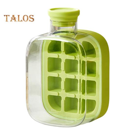 Лоток для льда с крышкой, эффективная форма для приготовления льда для морозильника, легкое извлечение, бесконтактная заливка кубиков льда для напитков, кофе, коктейлей