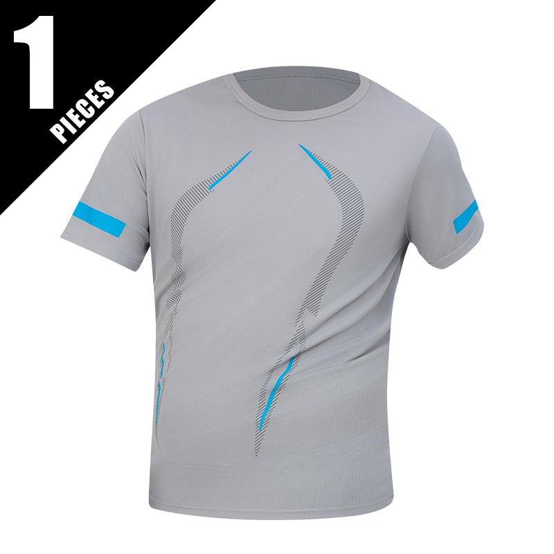 1/3 Men's Four Season 3D Printed T-shirt Casual and Comfortable Sports and Fitness Clothing Simple Daily Versatile Short Sleeved Tops