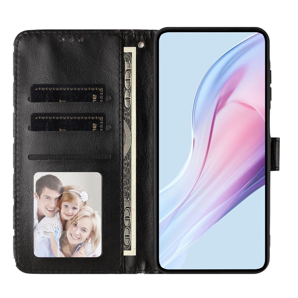 Для Xiaomi Poco M8 5G/Redmi Note 15 5G (Глобальный)/15 4G (Глобальный) Кожаный чехол-книжка с узором в горошек, кошелек, подставка, чехол для телефона