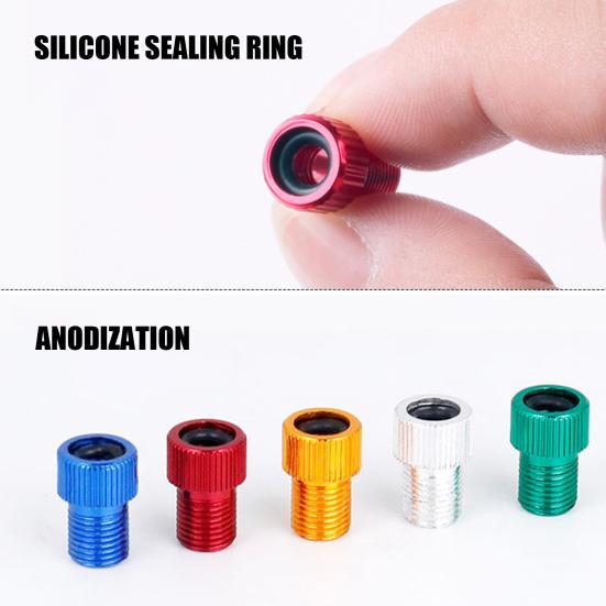 Bicycle Valve Adapter Presta to Schrader Valve Converter Rustproof Corrosion Resistant Durable Bicycle
