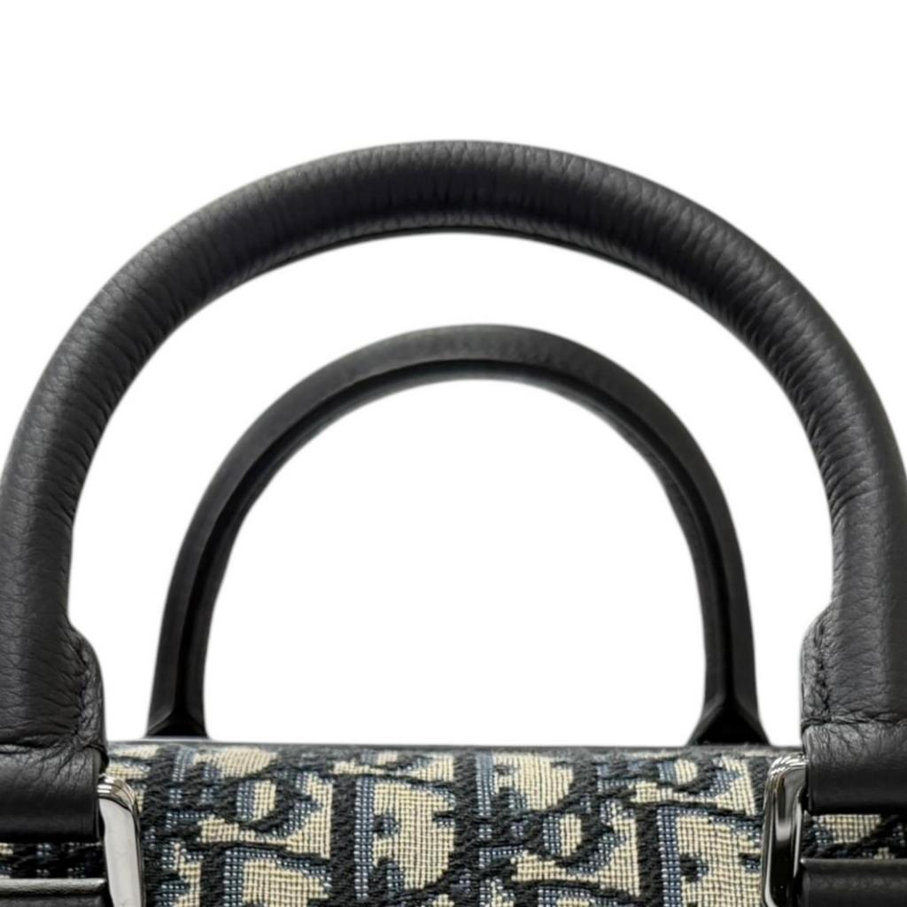 Excellent DIOR Shoulder Bag Rango 26 Oblique Jacquard 2WAY Used