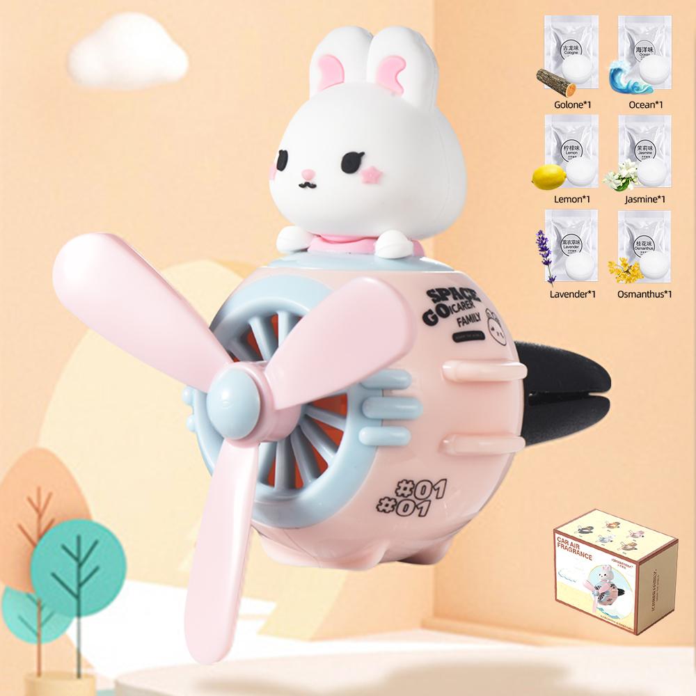 Автомобильный освежитель воздуха Bear Pilot, автоаксессуары, интерьерный диффузор для духов, вращающийся пропеллер, магнитный ароматизатор