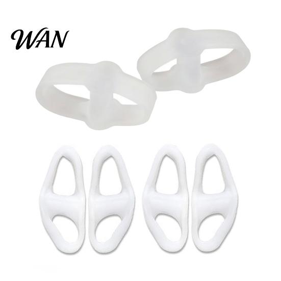 SEBS Toe Separator 1 Pair for Overlapping Toes, Soft Bunion Corrector, Comfortable Double Ring Foot Spacer Hallux Valgus, Day Night Straightener