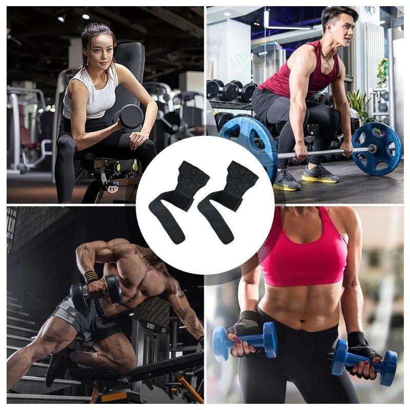 1 Pair Weight Lifting Training Gloves Women Men Fitness Active Body Building Gymnastics Grips Gym Hand Palm Protector Gloves