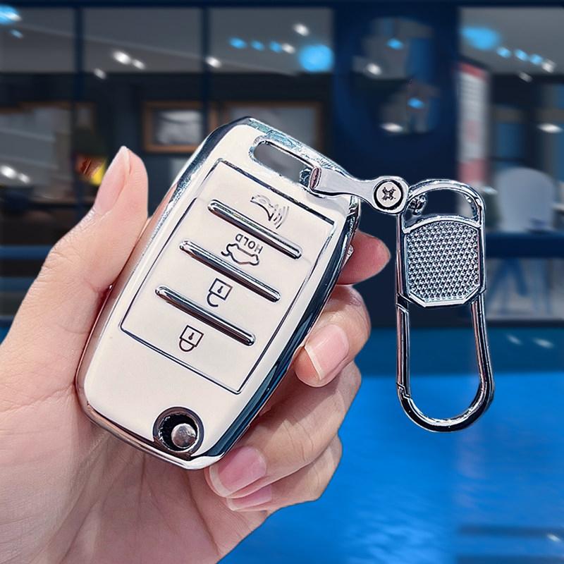 3/4 Кнопки Авто Для Kia Soul Ceed Sorento Forte Stinger Cerato Rio 3 K2 K3 K4 K5 Sportege Picanto Optima ТПУ Чехол-крышка для автомобильного ключа