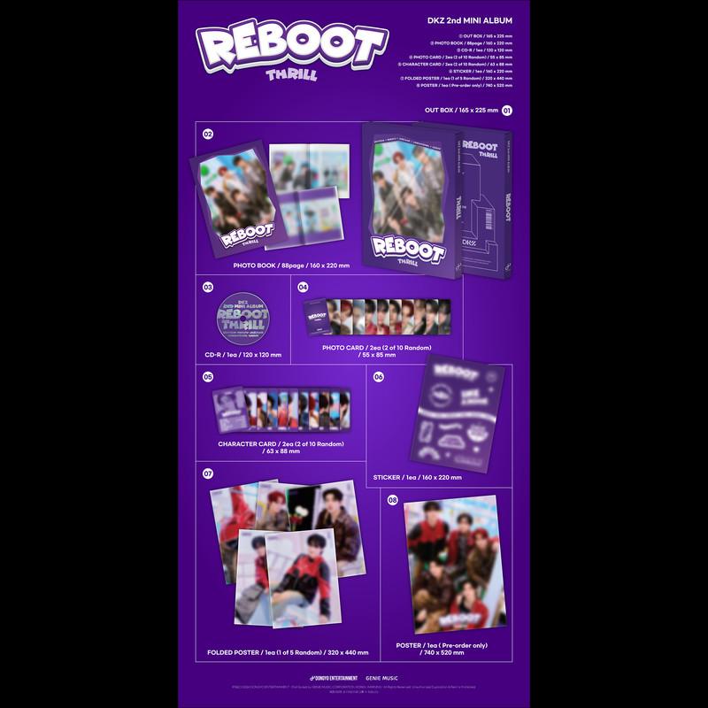 [SET] DKZ [REBOOT] 2nd Mini Album(THRILL Ver. / VOYAGE Ver.)