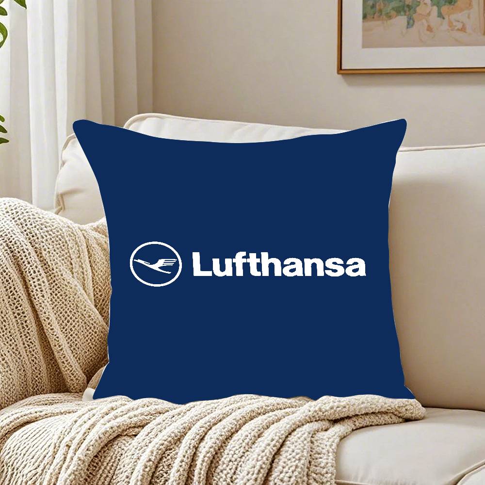 Lufthansa German Airlines Наволочка с принтом, наволочка для гостиной, дивана, чехол для подушки и декор для спальни