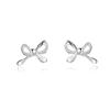 Small Bow Earrings with Studs Sweet Earrings Simple Temperament