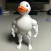 Фигурка мускулистой утки The Gym Bro of The Duck World, 3D-печатная статуэтка мускулистой утки, подарок для любителей фитнеса и любителей протеинового порошка