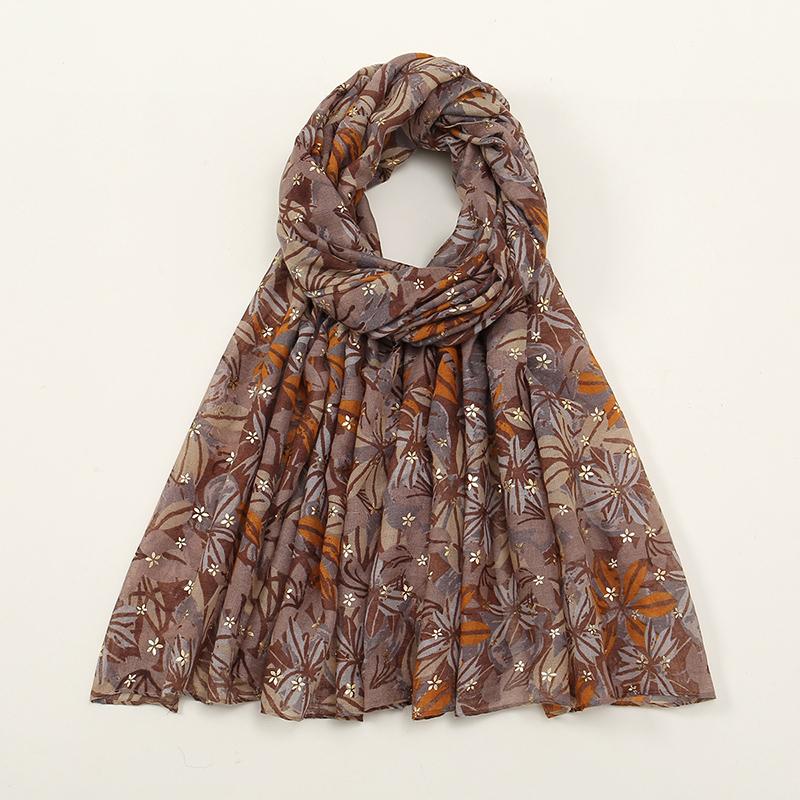 New Printed Muslim Hijab Scarf For Women Cotton Viscose Floral Scarf Shawls Muslim Headscarf Wraps Foulard Headband Turbans