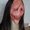 Exposed Teeth Long Hair Red Face Devil Mask Scary Scary Demon Mask Halloween Mask  Cosplay