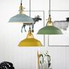 Iron Chandelier Pendant Lamp Cafe Restaurant Retro Macaroon Small Chandelier Lid Hanging Lamps Led Lights