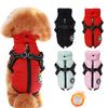 Pet Dog Coat with Harness, Winter Dog Coats, Fleece Dog Jacket, Waterproof Puppy Costume, Cold Weather Thick Dog Clothes, for Small Medium Dogs