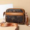 Fashionable Women's Bag, Middle-aged Mother's Bag, Single-shoulder Crossbody Bag, Versatile for Ladies with Floral Patterns, Small Square Bag