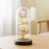 1 gold foil rose immortal flower glass cover ornament bouquet creative Qixi Festival Valentine's Day gift Mother's Day gift