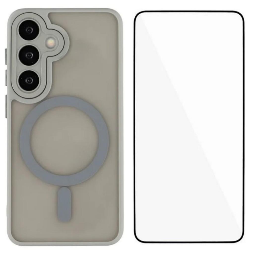 For Samsung Galaxy S24 Ultra Magnetic Case TPU + PC Phone Back Cover