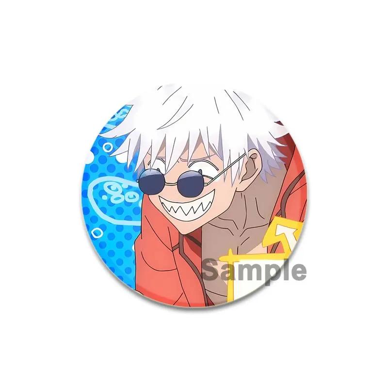 32/44/58mm Cute Anime Style Jujutsu Kaisen Brooch Satoru Gojou Cosplay Comic Button Pins Clothes Backpacks Cartoon Badge Jewelry Accessorie