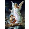 Полный 5D Diy Алмазная картина Мультфильм Ангел Мозаика Вышивка Крестом Домашний Декор Ручной Подарок