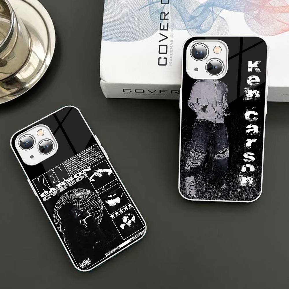 Pop Singer K-Ken Carson Tempered Glass For Iphone 14 13 12 11 Pro Mini XS MAX 14Plus X XS XR Fundas