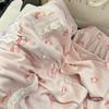 Розовый горошек Hello Kitty пижама женская летняя кружевная с коротким рукавом комплект с шортами женская высококачественная одежда для дома