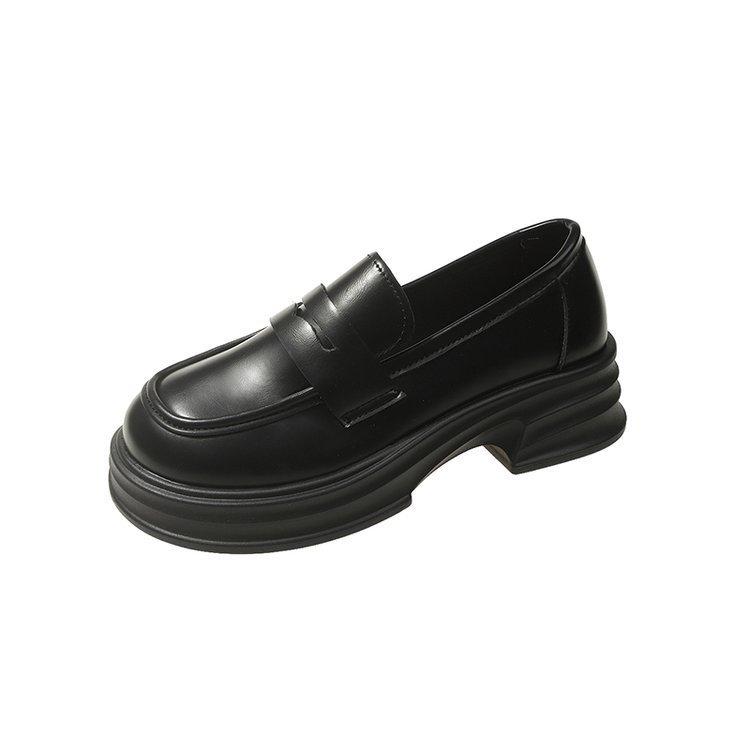 Лоферы женские туфли на толстой подошве Весенние и летние туфли Explosive Single Туфли A Footstroke в английском стиле Женские туфли Mary Jane