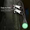 5PC Ultra-Bright Glow Zipper Pull Luminous Ends Lock Zips Luggage Zippers  Coats Jacket Tent Luggage