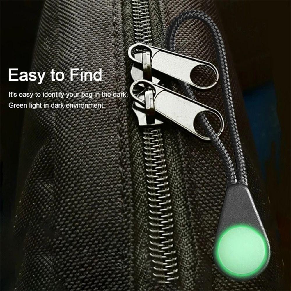5PC Ultra-Bright Glow Zipper Pull Luminous Ends Lock Zips Luggage Zippers  Coats Jacket Tent Luggage