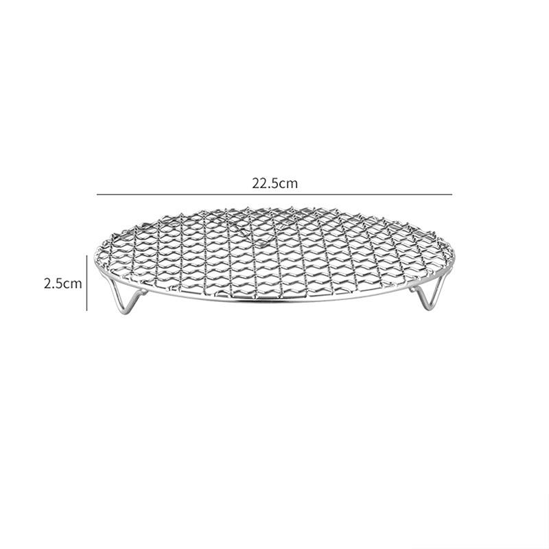 Круглая стойка для фритюрницы с ножками, штабелируемая решетка для гриля, нержавеющая сталь, антикоррозионная для домашней кухни, духовки, пароварки