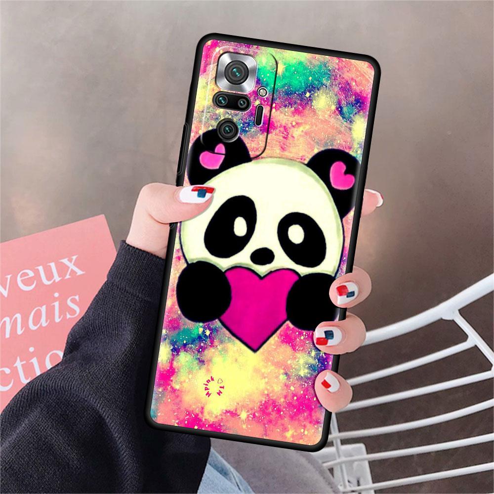 Funda для Xiaomi Redmi Note 10 9 11 Pro мягкий чехол для телефона 10S 9S K40 8 9A 9C 9T 7 10C 8T силиконовый чехол милый мультяшный животное панда